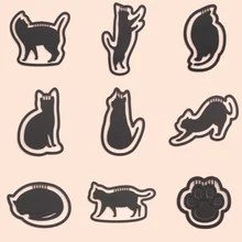 1 шт. мультфильм милый черный Кот Металлические Магнитные Закладки Bookmarks для книг/поделиться/Книга маркеры/закладки для книг/канцелярские принадлежности