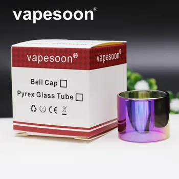 

VapeSoon Replacement Rainbow Glass Tube For QBOX TC Starter Kit TFV8 Baby Tank 2ml EU Edition Atomizer