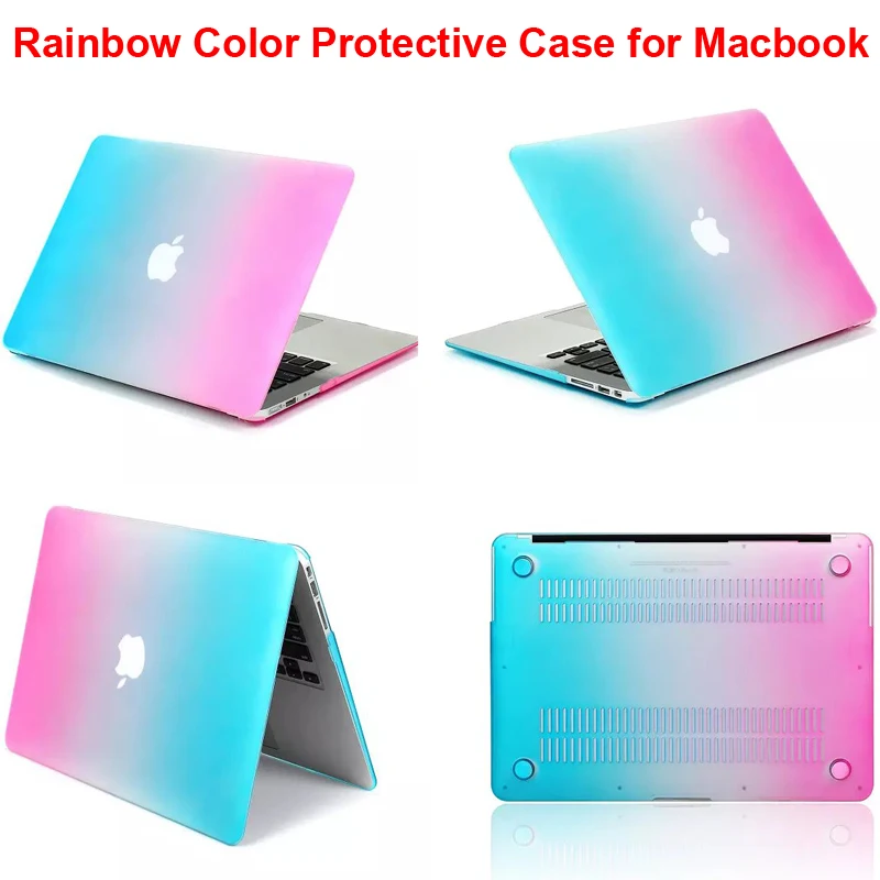 Rainbow Color Style Case for Macbook Pro 13 15 inch Retina 13.3 15.4 12
