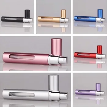 

5ml Portable Mini Aluminum Refillable Perfume Bottle Atomizer Scent Pump With Spray Cosmetic Container Fragrance Tool Travel