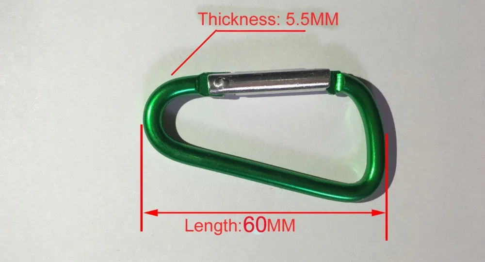 Rayseeda 3 шт. 7#60 мм D форма карабины наружные алюминиевый сплав Альпинизм Карабин Крючки для ключей бутылка воды