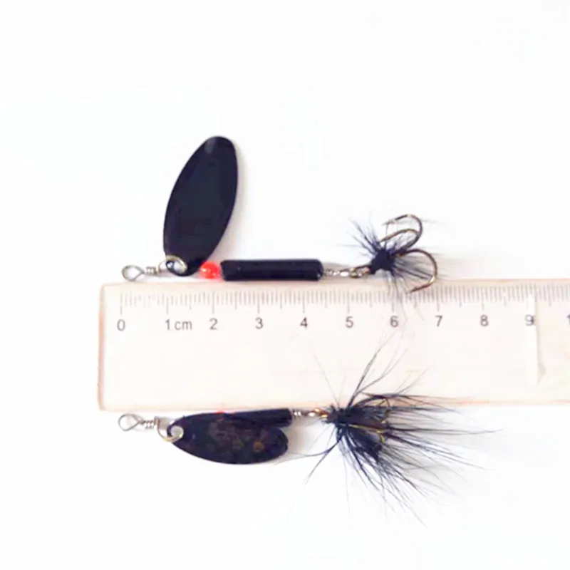  BaMMax Fishing Spinner Spoon Lures Rotating 3.1g  6.7g Fishing Lure metal sequins bait Bass Hard Bait With Treble Hooks fishing