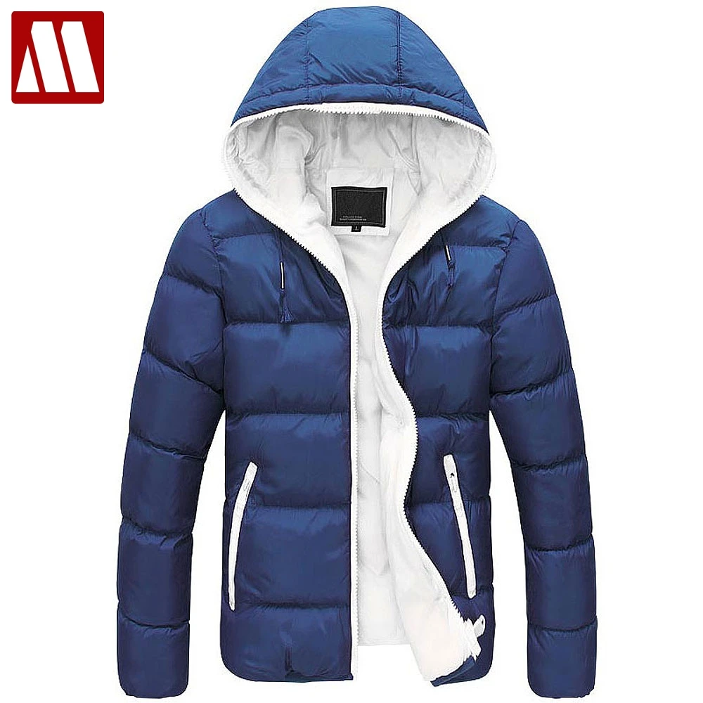 Зимняя утепленная хлопковая стеганая куртка с капюшоном для влюбленных, стеганая куртка, верхняя одежда, мужская куртка с капюшоном, 6 цветов, S~ XXXL, D082