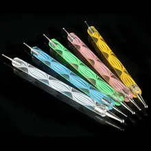 5PCS Multi Coloured Double Ended Nail Art Dotting Tools G61007