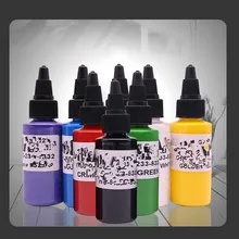 Перманентные пигментные чернила для татуажа 1 бутылка бренд Dynamic, краска для татуировок 30 мл/1 унции/30 г 7 цветов на выбор