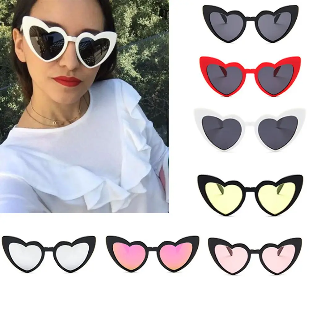 Солнцезащитные очки в форме сердца женские брендовые дизайнерские солнцезащитные очки «кошачий глаз» ретро очки в форме сердца женские солнцезащитные очки UV400