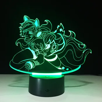 

Feixia 3D lights 7 color night light LED touch gift lights visual lights USB battery dual-use