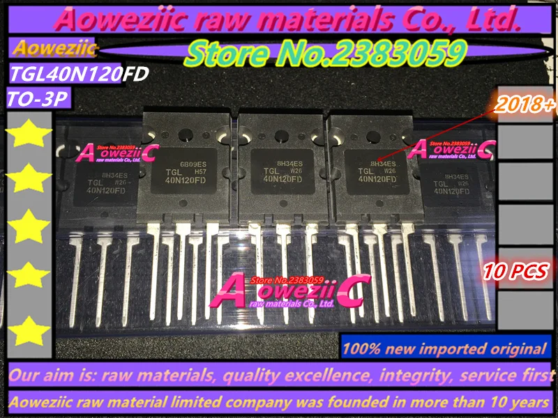 Aoweziic+ 100 импортный TGL40N120FD 40N120 TO-247 IGBT одна трубка 1200V 40A для электрического сварочного аппарата