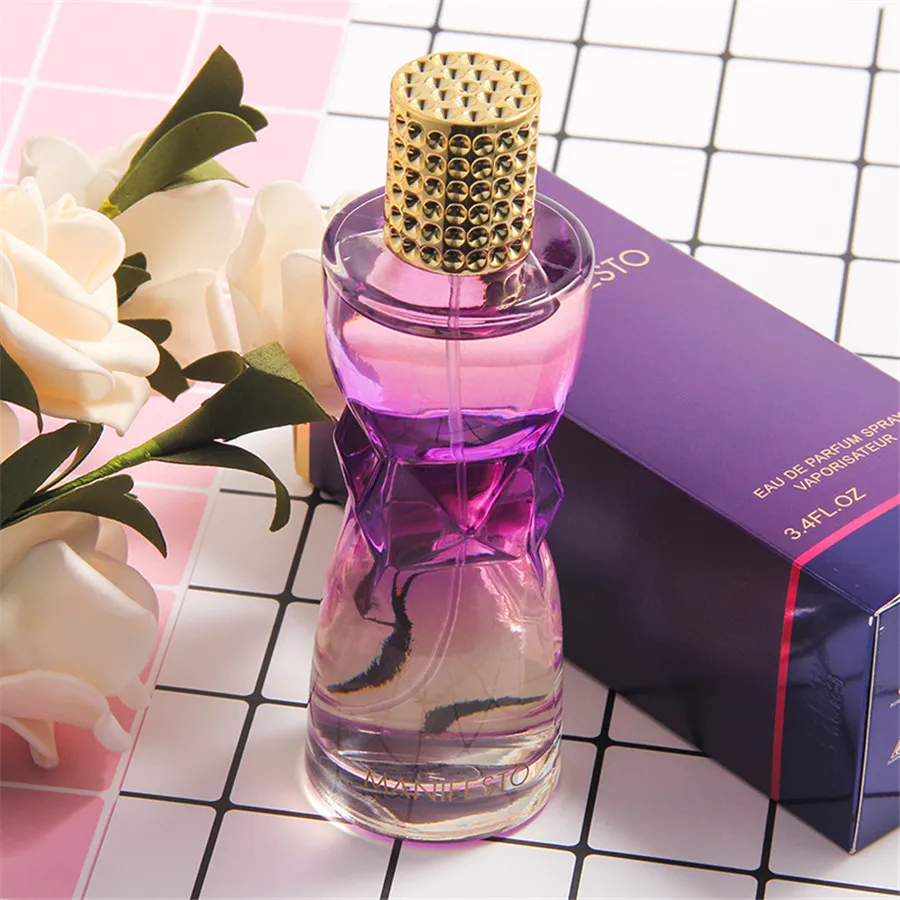 MayCreate 100 مللي معطر المرأة طويلة الأمد مزداد زجاجي زجاجة سيدة زهرة العطر رذاذ رائحة برفوم مضاد للعرق