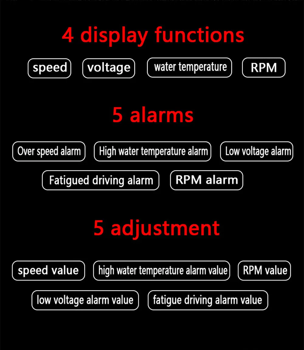 GEYIREN A200 hud автомобильный универсальный дисплей Спидометр obd2 температура воды проекция на лобовое стекло для автомобиля hud