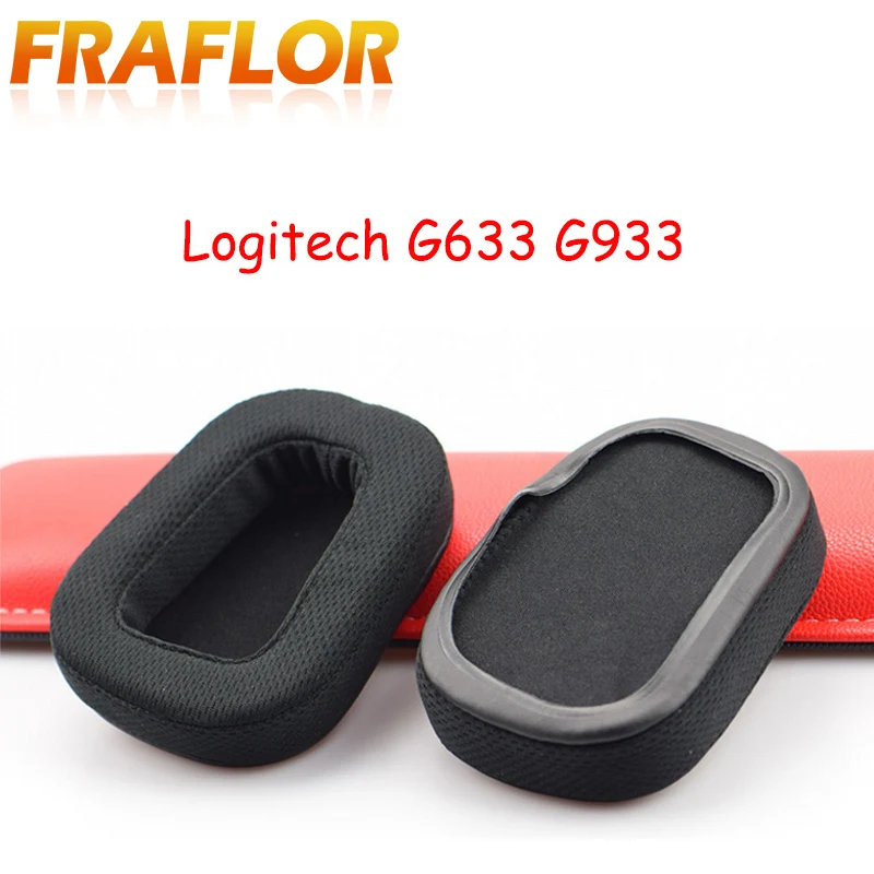 

1 Pair Replacement Headphone Earpads + Headband Pad for Logitech G633 G933 Protective Ear Pads Surround Gaming Headphones