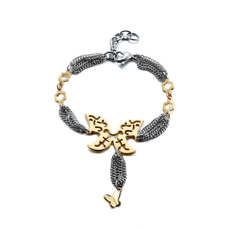 

Fashion Brand Multi Chain Bracelet Pattern Rope Chain Decoration Bracelet For Girl Hot Selling Butterfly Bracelet Women Jewelry