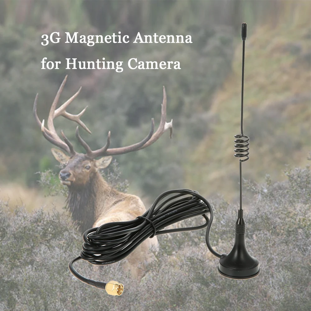 

Outdoor 2G GSM 3G WCDMA 1920-2170MHz Magnetic Antenna for Trail Game Scouting Wildlife Hunting Camera antenna
