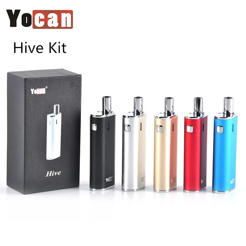 

Original Yocan Hive Kit Wax Oil 2 iin 1 Vaporizer Kits 650mah Battery Built-in Wax Oil Atomizer Electronic Cigarette Kit