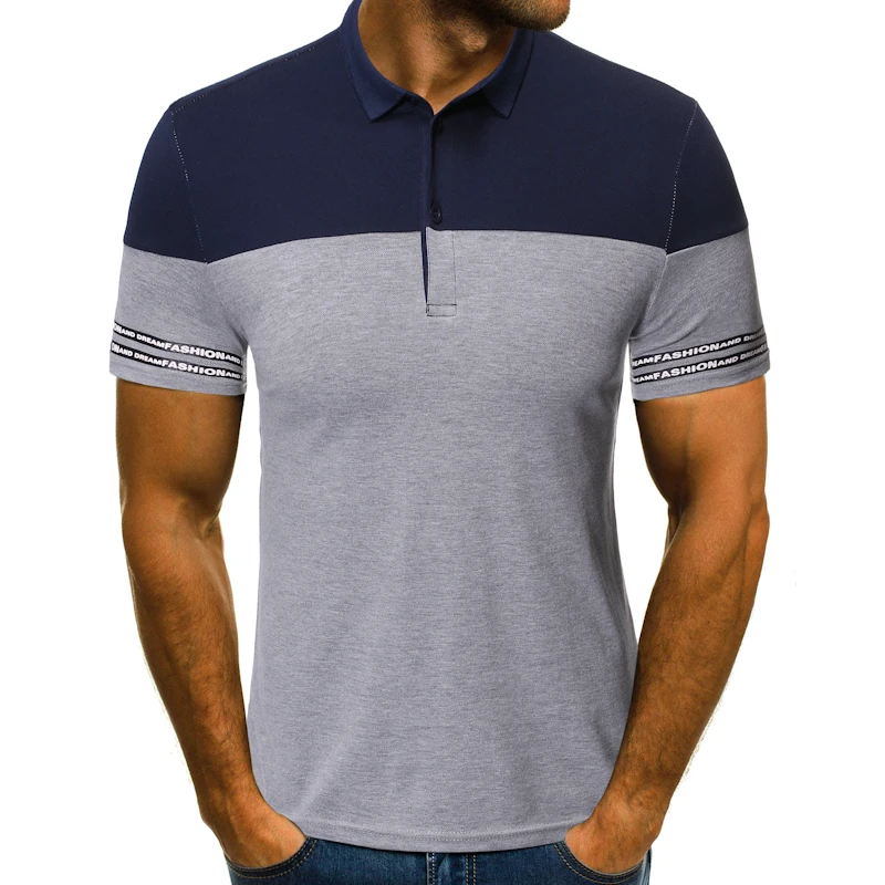 E-BAIHUI 2019 Летний стиль poloshirt новый мужской стиль с короткими рукавами рубашки поло мужская Цвет воротник с лацканами с короткими рукавами