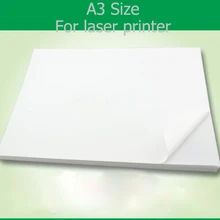 50 листов хорошее качество печати водонепроницаемый A3 пустые белые виниловые самоклеящиеся этикетки бумага для лазерного принтера