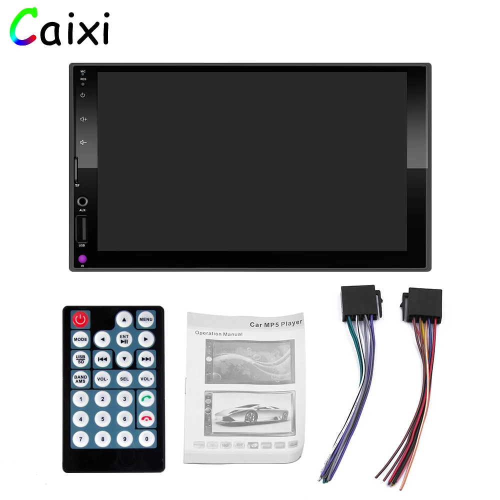 Caixi 2 din Автомобильный мультимедийный плеер стерео " сенсорный экран видео MP5 плеер Авто Радио Зеркало Ссылка для Android и Iphone wifi DVR