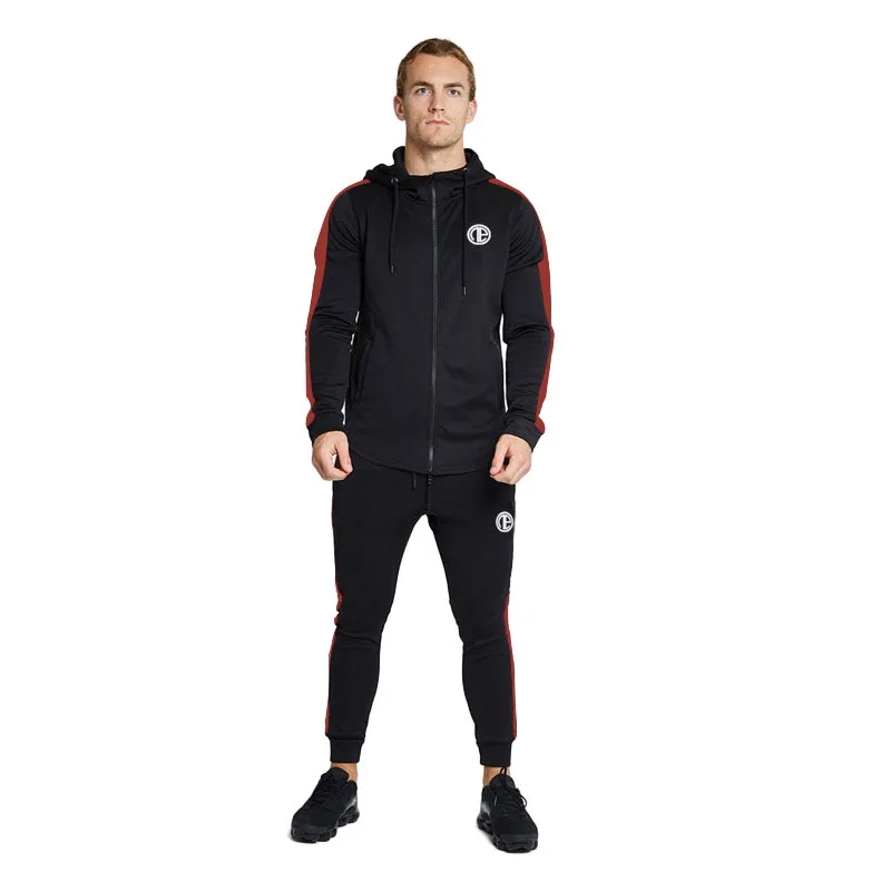 Gyms Men's Sets 2019 Fashion Sportswear Tracksuits  Cotton fitness Men's Sets Hoodies+Pants Casual match Outwear Suits