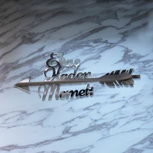 Индивидуальный настенный баннер с именем стрелы, акриловый свадебный подарок, индивидуальный СЕМЕЙНЫЙ Знак