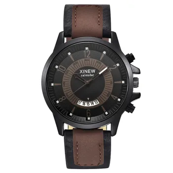 

Luxury Brand Leather Watches Men Watch Military Sports Quartz Wristwatches Fashion Watches High Quality Clock relogio masculino