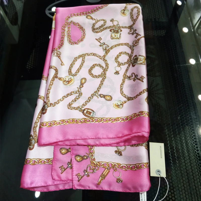 Женский шёлковый шарф с принтом 70 Х70 см|brand silk scarf|designer brand scarfdesigner scarf |