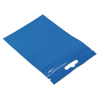 

8.5x13cm 200Pcs/lot Blue Grocery Ziplock Packaging Bag Plastic Crafts Key Zip Lock Packing Pouch for Retail Electronics Package