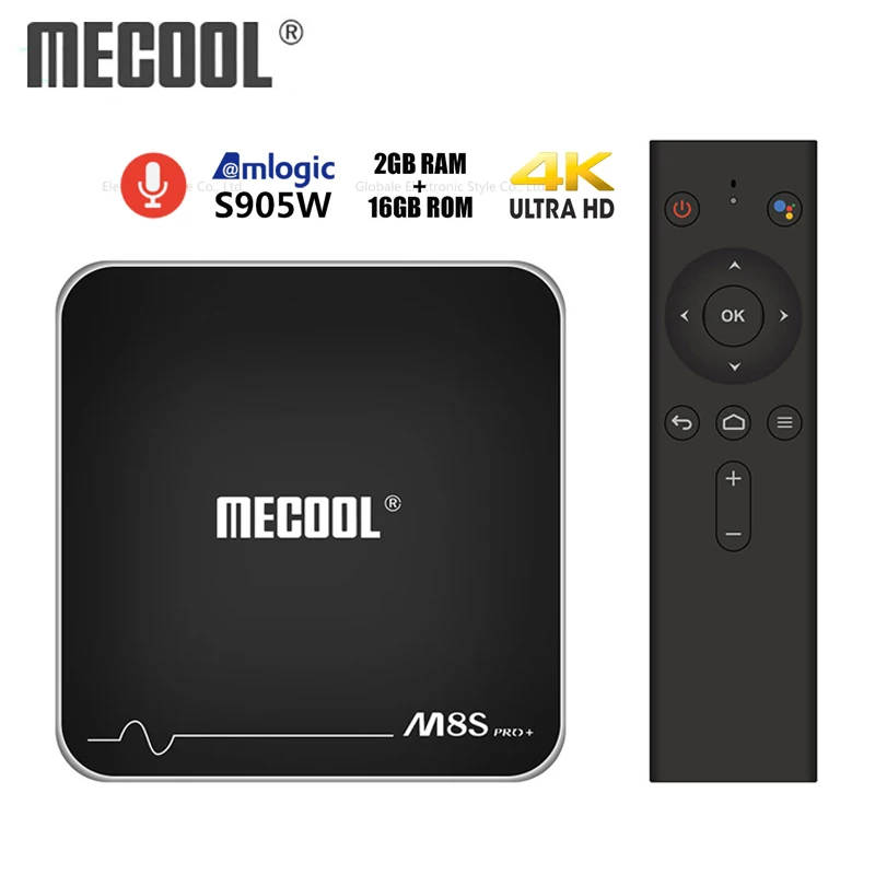 

Mecool M8S PRO Plus TV Box 2G 16G Amlogic S905W Octa Core 4K Set Top TV Box Android 7.1 2.4G WiFi Bluetooth 4.2 Voice Control