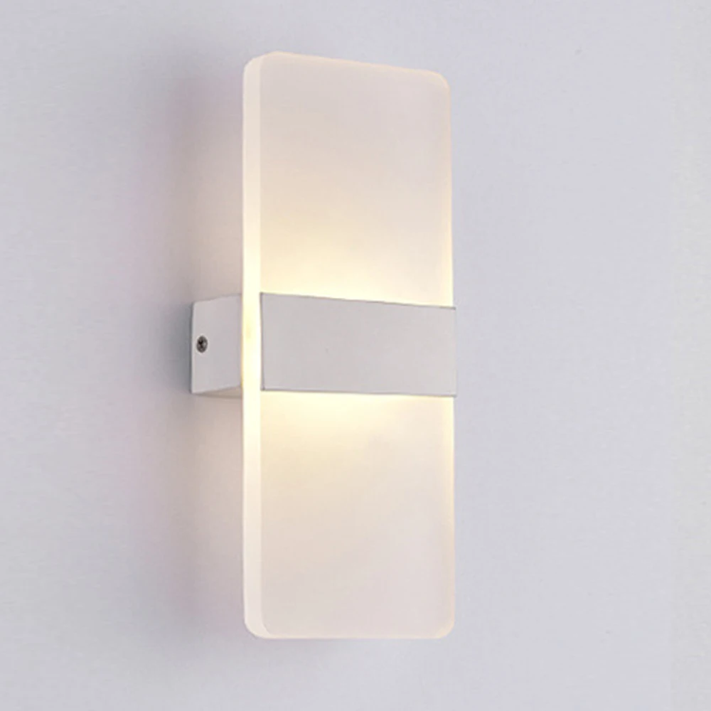 

LED wall lamp fashion simple modern living room bedroom bedside sconce balcony aisle stairs creative led acrylic wall lamp e27