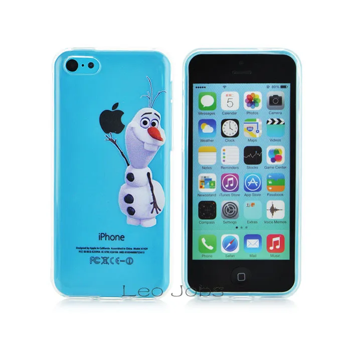 New arrival clear TPU 3D Cute Cartoon movie Olaf snow font b Dolls b font pattern