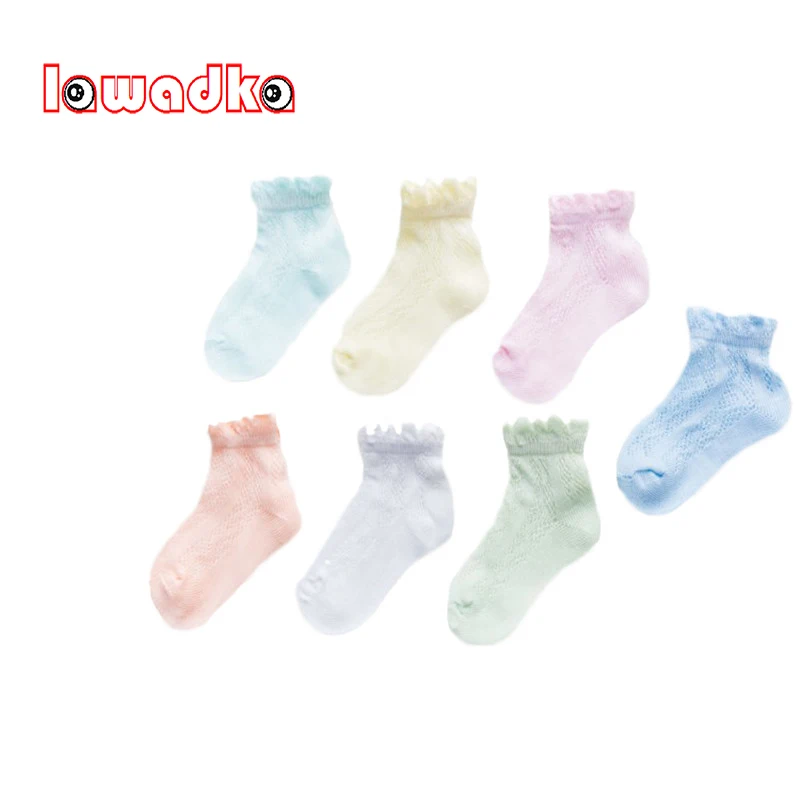 

lawadka 0-6Month Baby Summer Socks for Newborns Cheap Stuff Socks for Children Under 1 Year Babies Clothes Accessories 7 Pairs
