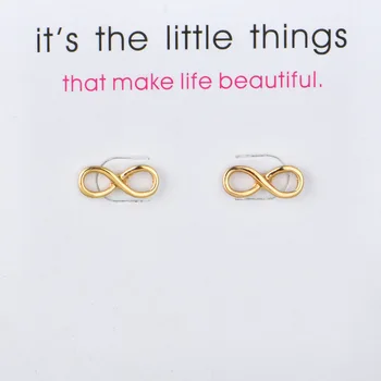

12pairs Fashion Jewelry New Arrival Infinite Love 8 Words Stud Earrings For Women Brincos