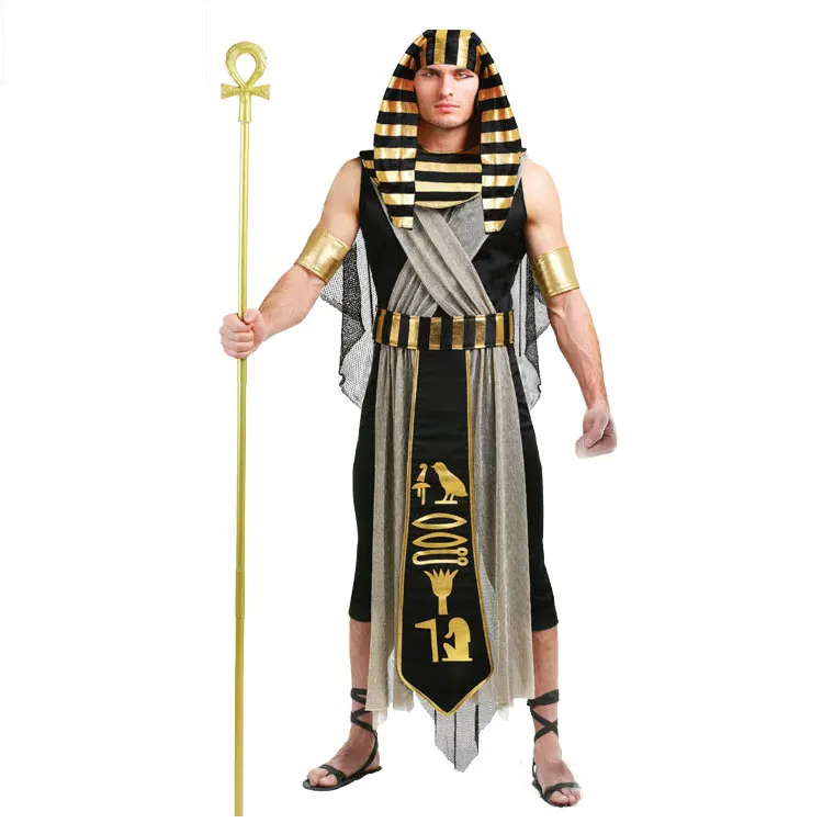 IREK/ костюм на Хэллоуин, этнический костюм Тутанхамона монгольского Фараона, карнавальный костюм для мужчин, Детский карнавальный костюм с фабрики - Цвет: adult l