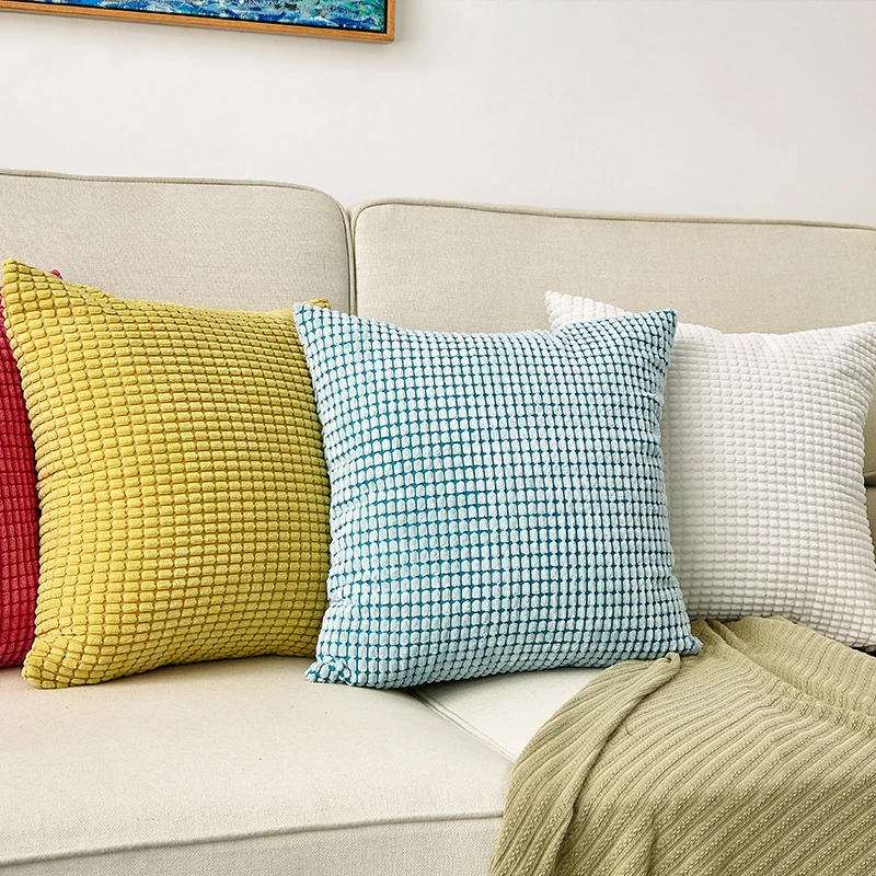 

CANIRICA Cushion Cover Velvet Super Soft Decorative Pillows Sofa Nordic Home Decor Pillow Cover Living Room Funda Cojin 45*45