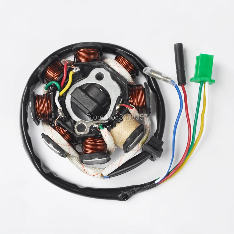 GY6 125 Ignition Stator Magneto Coil 8 Poles Coils For GY6 125cc 150cc Moped Scooter ATV Motocross