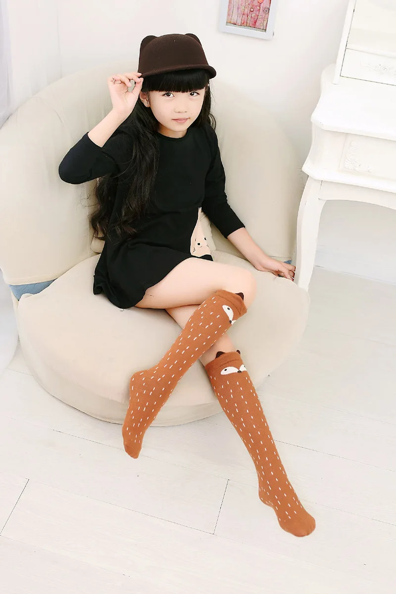 Girls Spring Autumn Tights Cartoon Cat Baby Girl Pantyhose Warm Knitted Cotton Cute Kids Stockings Baby Pantyhose Meia BB3111 (36)