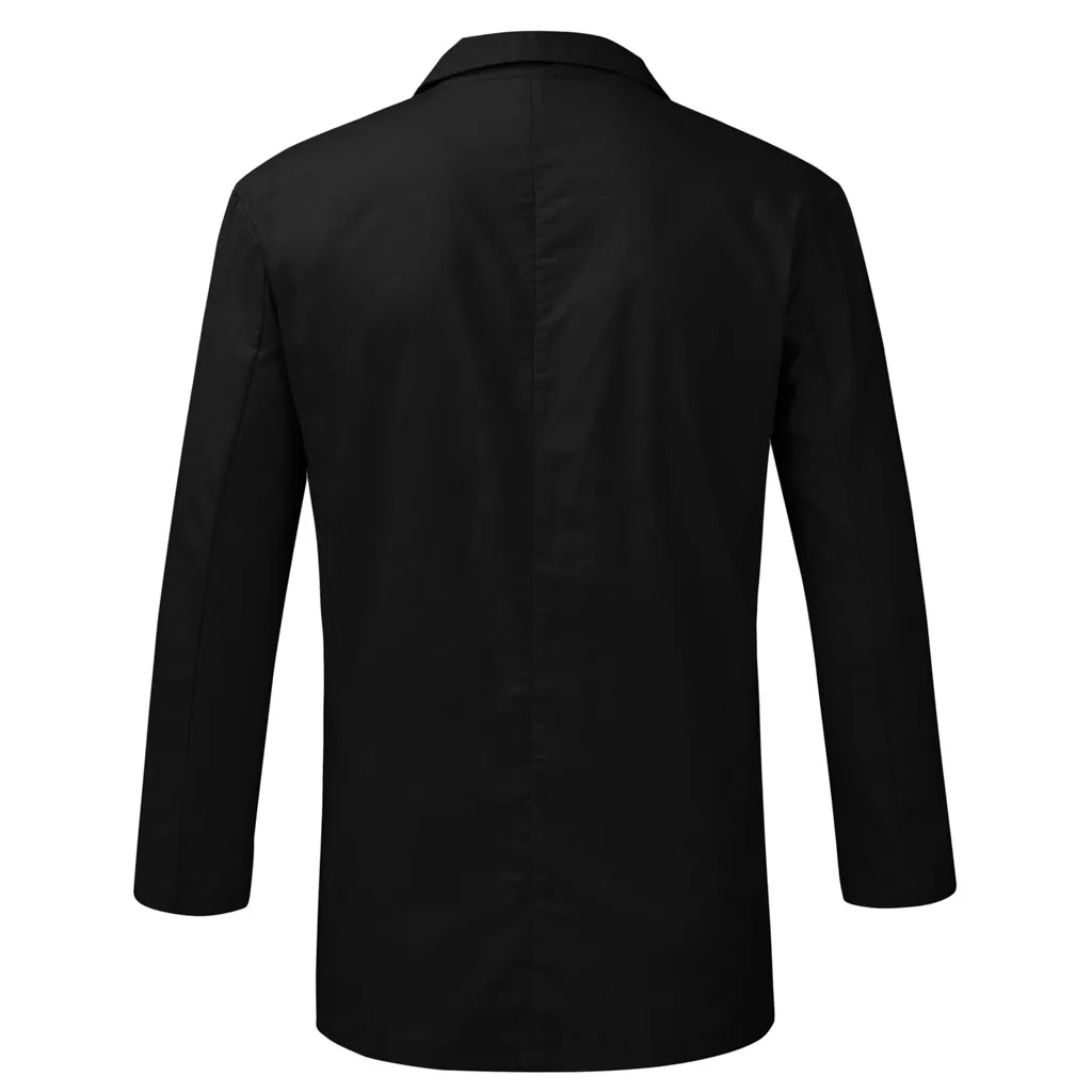 FREE OSTRICH Men's Blazer Slim Fit Linen Blend Pocket Solid Long Sleeve Suit Blazer Jacket Outwear casual jackets men blazer men