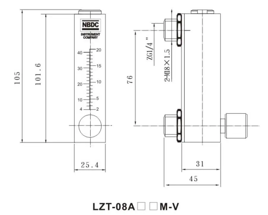 LZM yuyao lzt газа float ротаметр расходомер с Регулируемый расходомер