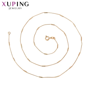 

Xuping New Arrival Jewelry Gold-color Pleated Necklace for Women Trendy Style Pretty Christmas Gifts 44765