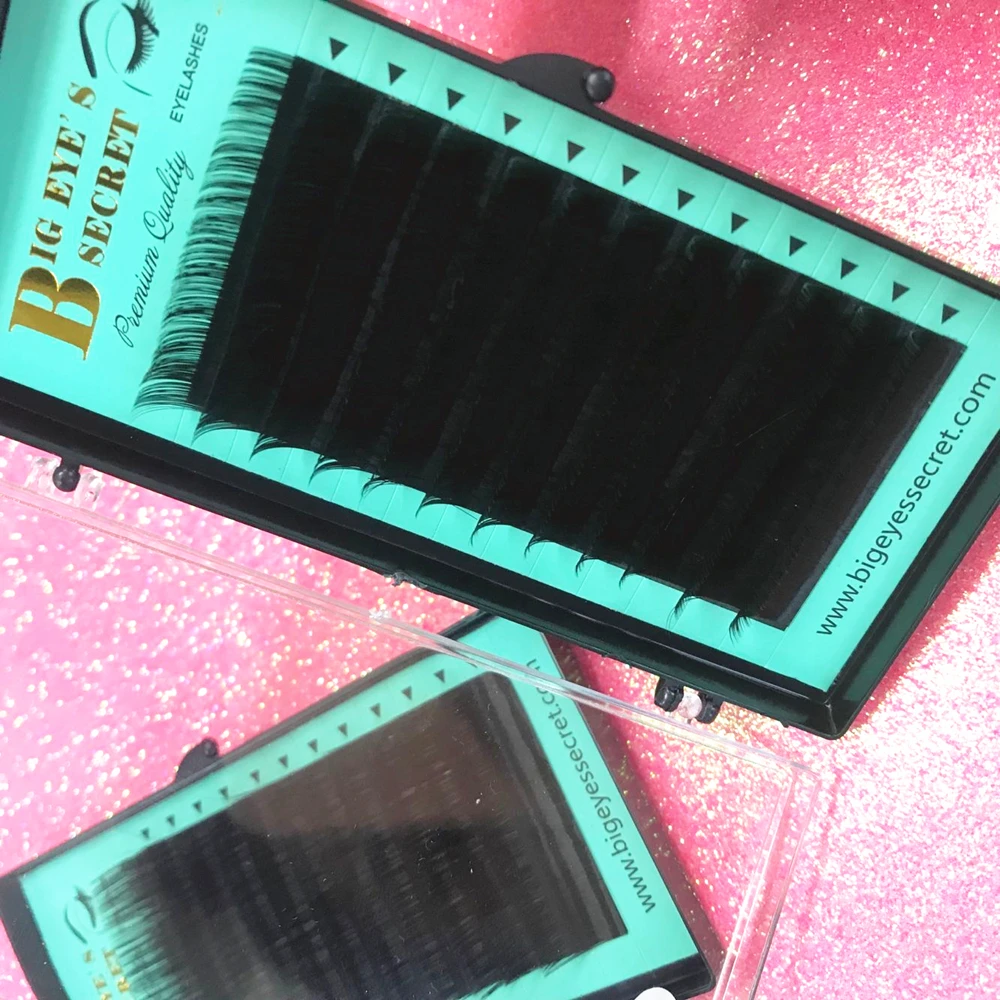 

Individual Eyelashes Extension lashes South Korea Silk Eyelashes Extension 12 Rows Luxury Soft Fake Lashes Premade Fan