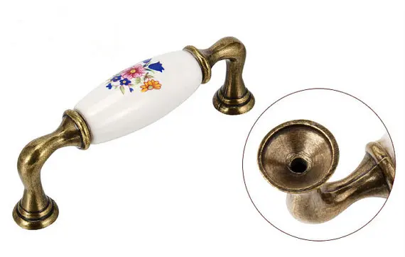 3.75'' 5'' Antique Bronze White Ceramic Flower Door Handles Cabinet Pulls Dresser Knob Hardware Rustic Kitchen Handles and Knobs 3.75'' 5'' Antique Bronze White Ceramic Flower Door Handles Cabinet Pulls Dresser Knob Hardware Rustic Kitchen Handles and Knobs