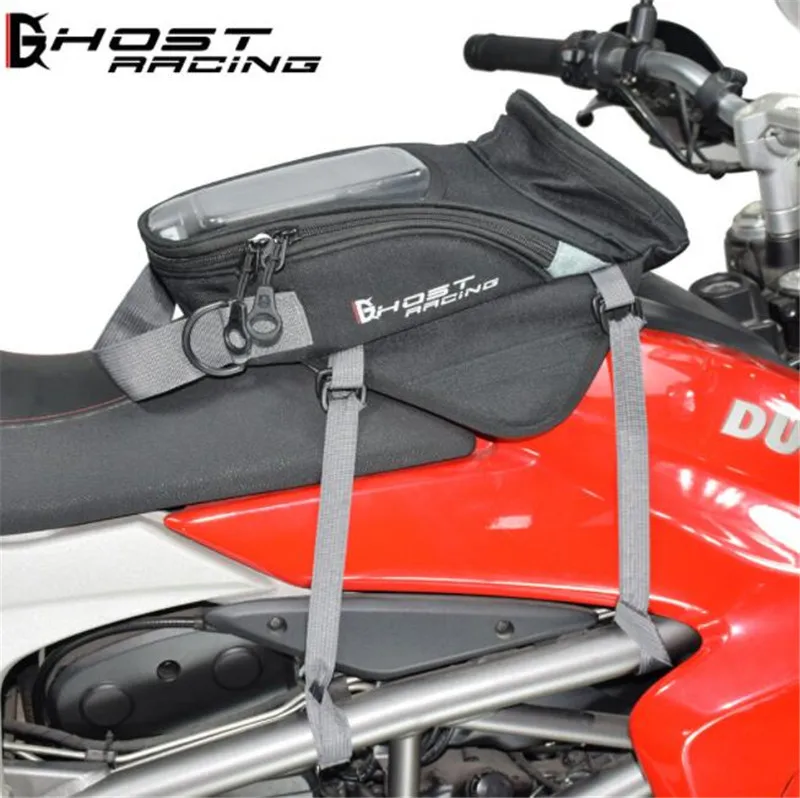 

GHOST RACIN Motorcycle Bag Moto Helmet Tool Bag Handbag Waterproof Motorbike Riding Oil Fuel Tank Bag Luggage
