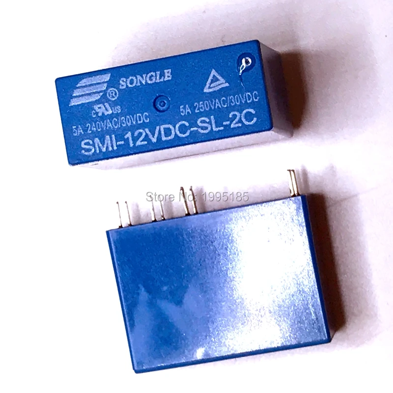 2 шт. SMI-05VDC-SL-2C SMI-12VDC-SL-2C SMI-24VDC-SL-2C 8pin 5A 250VAC/30VDC 05, в возрасте от 12 до 24 В постоянного тока Мощность реле