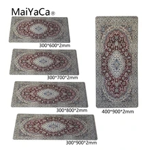 MaiYaCa большой размер коврик для мыши простой Расширенный водостойкий Противоскользящий натуральный резиновый игровой коврик для мыши Настольный Найн персидский ковер