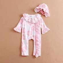 Fantasia Infantil Baby Body 100cm Cotton Cute Animal Trimmed Baby Boy Clothes Jumpsuit Carter Winter Romper
