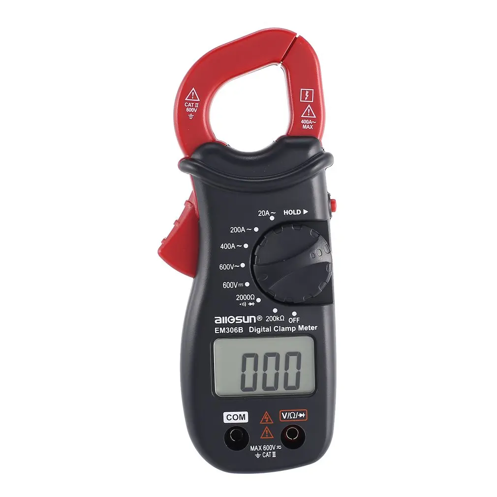 Digital Clamp Meters DC/AC Volt Amp Ohm Diode Mini Multimeter Ammeter Multitester Current