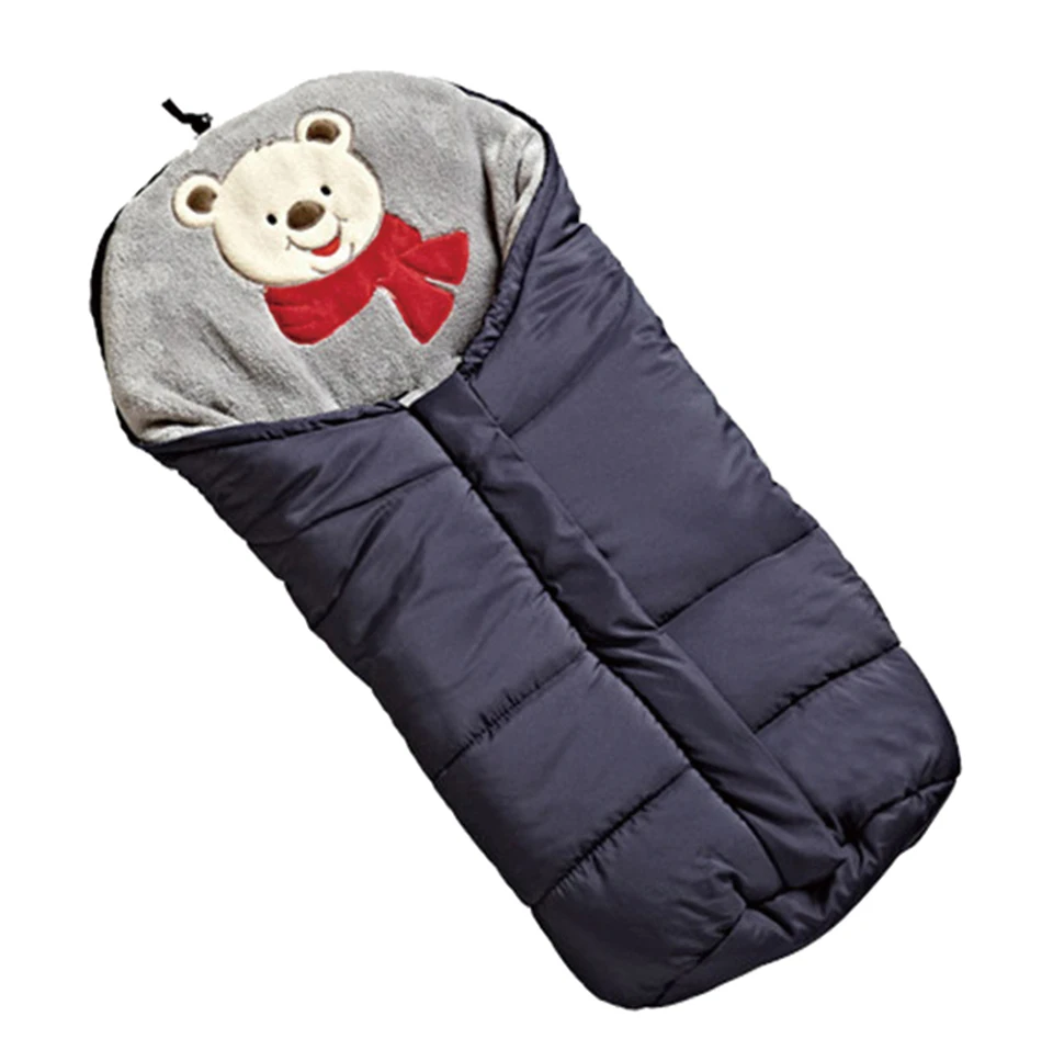 Спальный мешок для малышей, конверты-коконы для новорожденных, зимнее одеяло, спальные мешки для младенцев с рисунком красного медведя, Детские спальные мешки