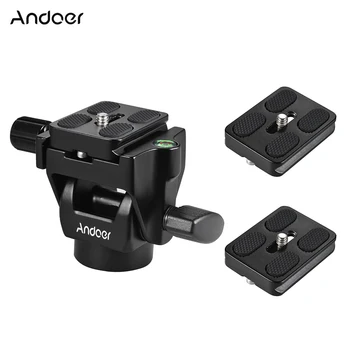 

Andoer M-12 Monopod Tilt Head Panoramic Head Telephoto Bird Watching with 3pcs Quick Release Plate