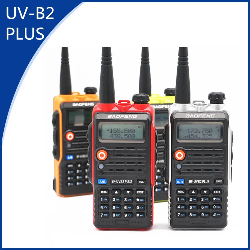 

BaoFeng UV-B2 Plus 8W High Power FM Transceiver 4800mah Battery BF-UVB2 Plus for CB Radio Mobile Radio UVB2 Walkie Talkie
