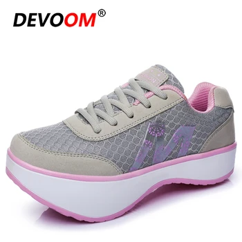 

2019 Slimming Shoes Women Fitness Walking Shoes Lady Swing Sport Toning Shoes Factory Whose Top Quality Platform Sneakers Women