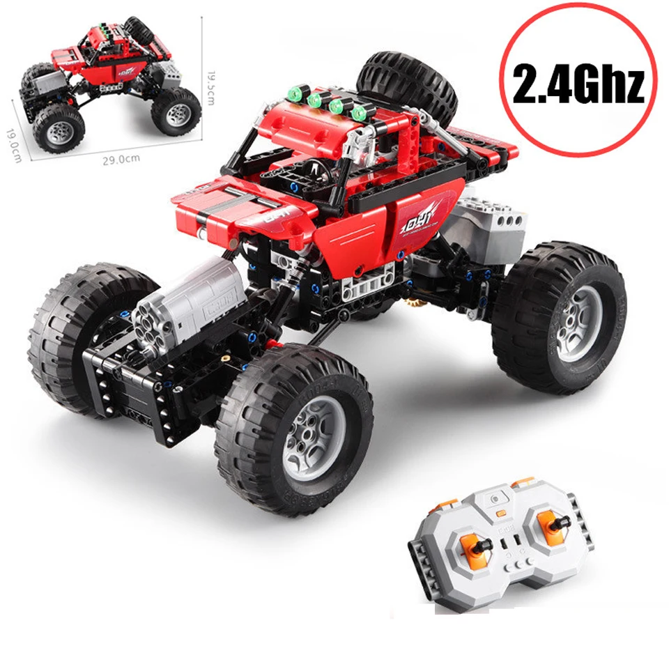 

2.4Ghz RC Car Off-Road Racing Motor Power Function Fit Legoings Technic City Building Blocks Bricks Boys Birthday Gift Toys